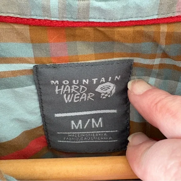 Mountain Hardwear Plaid Cotton Blend Shirt. Size Medium. - Picture 3 of 10
